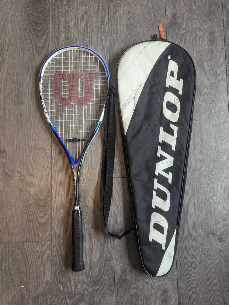 Wilson Nano Carbon Squash Racket with Case