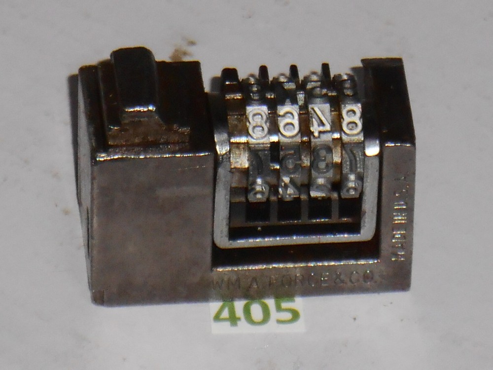 WMA | Reverse letterpress numbering machine | 405