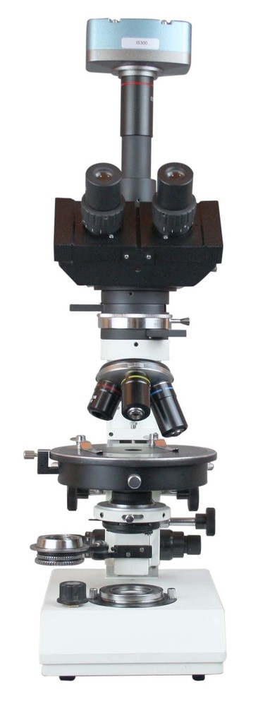 Professional Polarizing Trinocular XPL PPL Mineralogy Microscope 5MP Camera