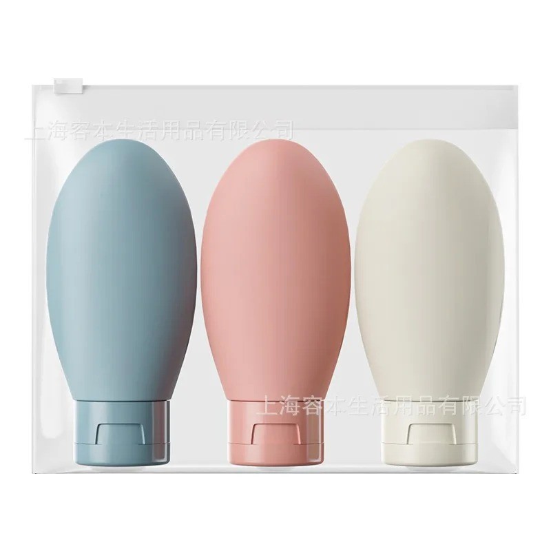 Travel Bottle Set Refillable Squeezable Leakproof Silicone Container 3 pcs/60 ML