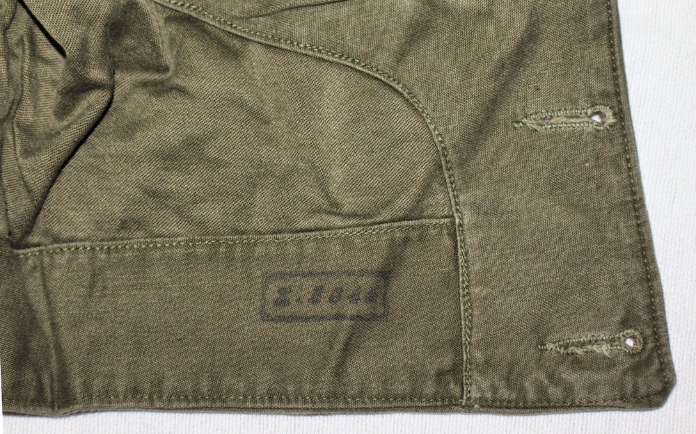 ORIGINAL WWII M-1943 COMBAT FIELD JACKET HOOD, SIZE MEDIUM