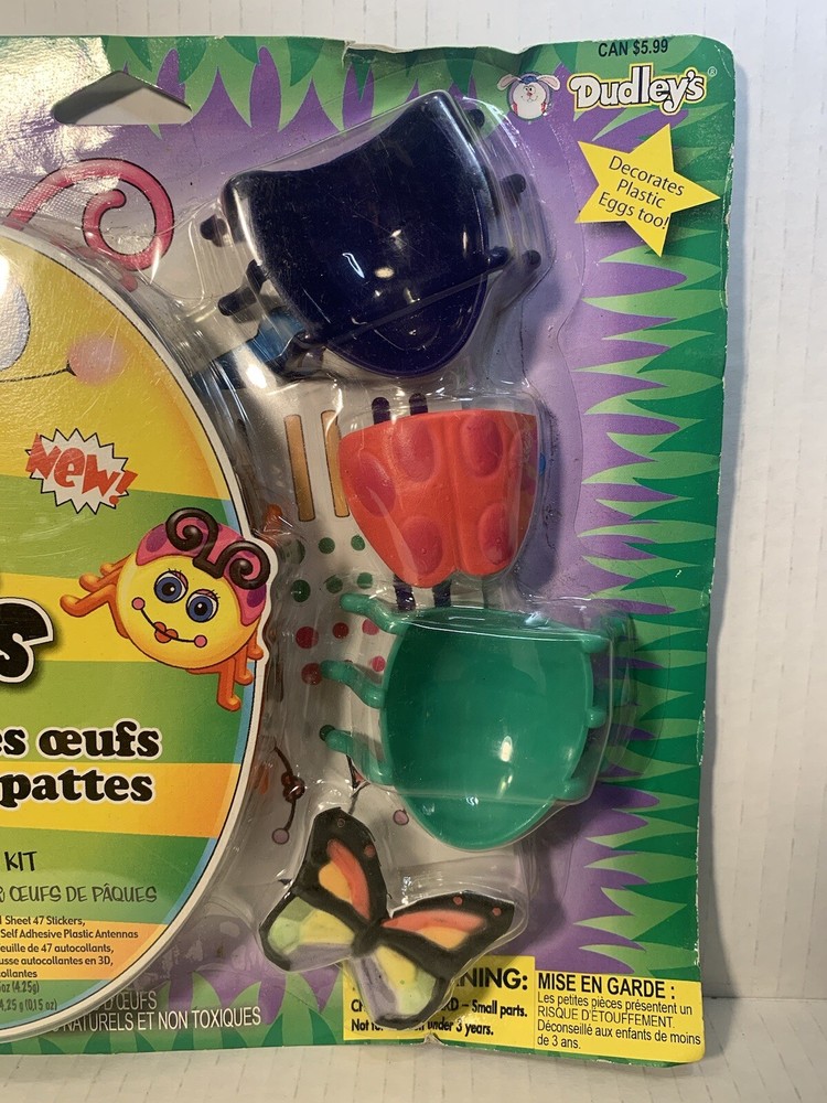 Dudley’s Eggs with Legs Easter Decorating Accessories Kit HTF!!