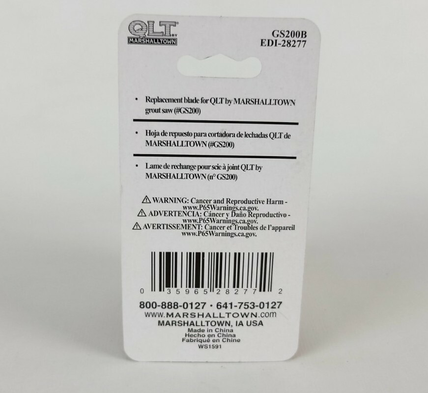 Marshalltown Carbide Grit Grout Saw Replacement Blade (2 Pack)