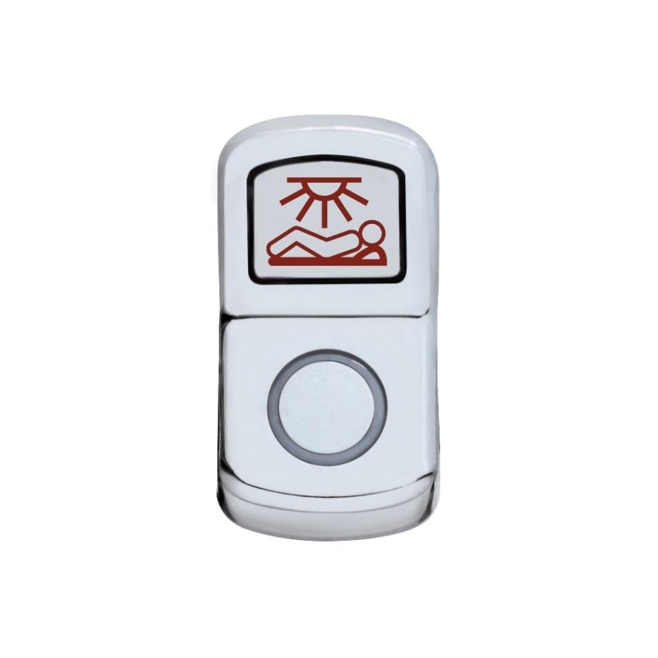 "Sleeper Light" Chrome Rocker Switch Cover - Plain