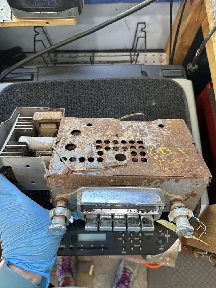 1961 Pontiac AM Pushbutton Radio With Knobs