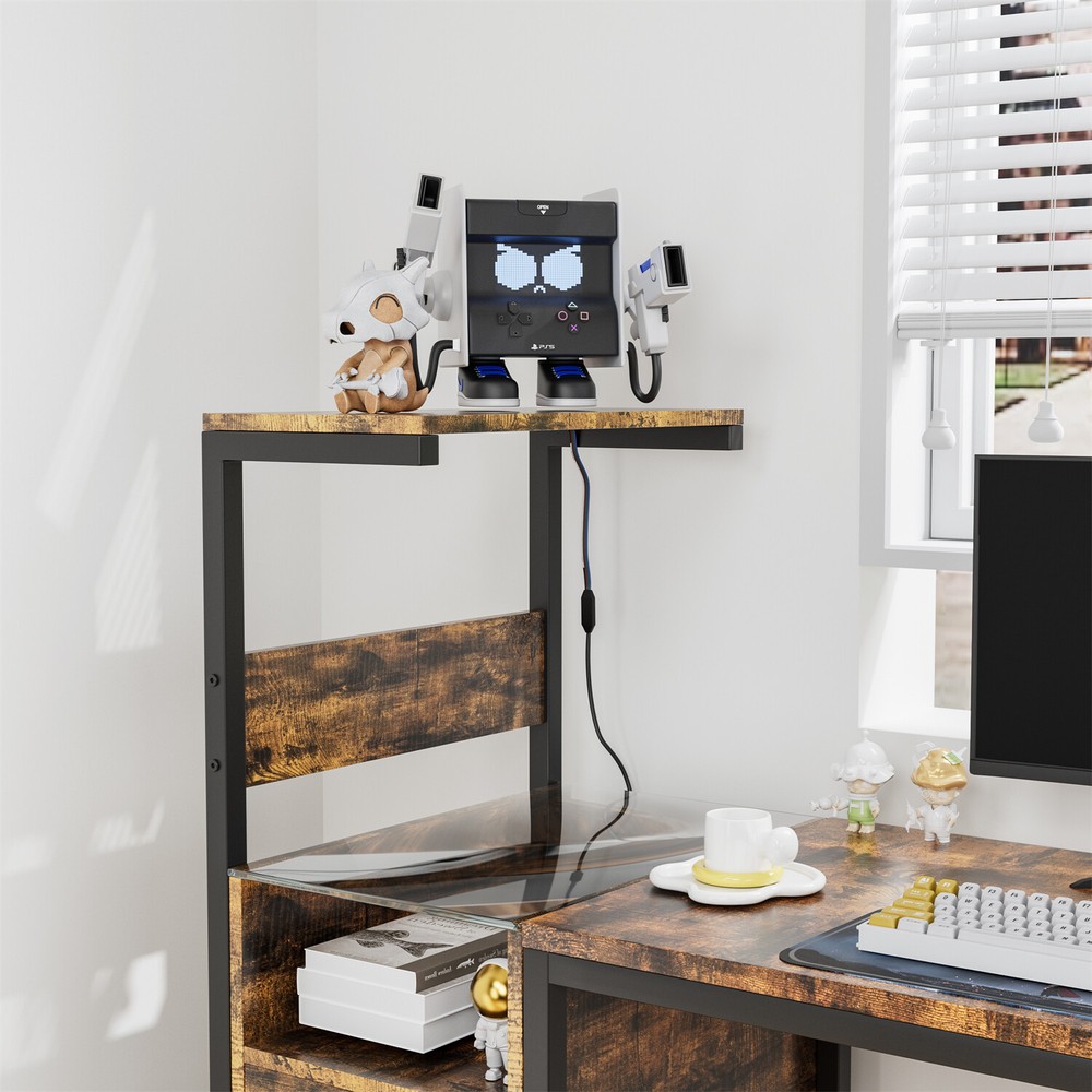 Computer Desk Home Office Desk Writing Table Study Workstation w/ Shelf