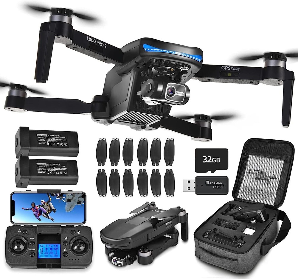 Drones with 4K Camera Foldable RC Quadcopter 50 Minutes Flight Time App Control