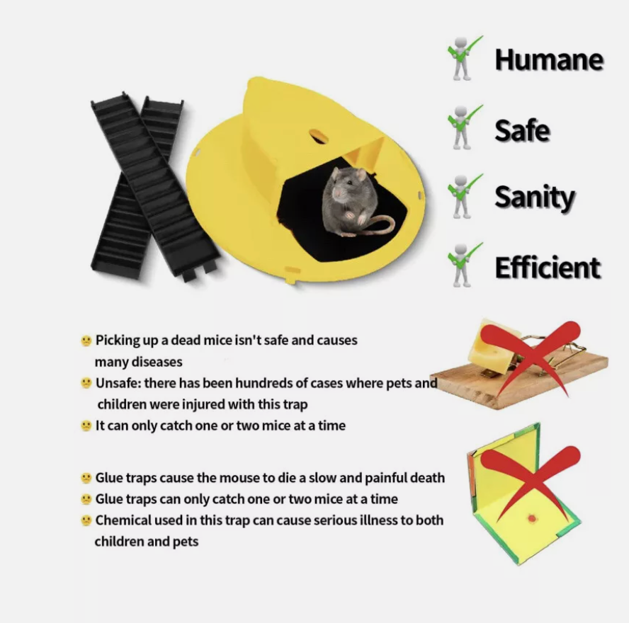 Bucket Mouse Trap 4 pack UPDATED 2024