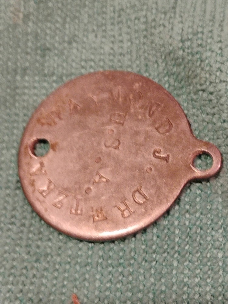 ORIGINAL WORLD WAR 2 WWII US DOG TAG Machine Gunner (1)