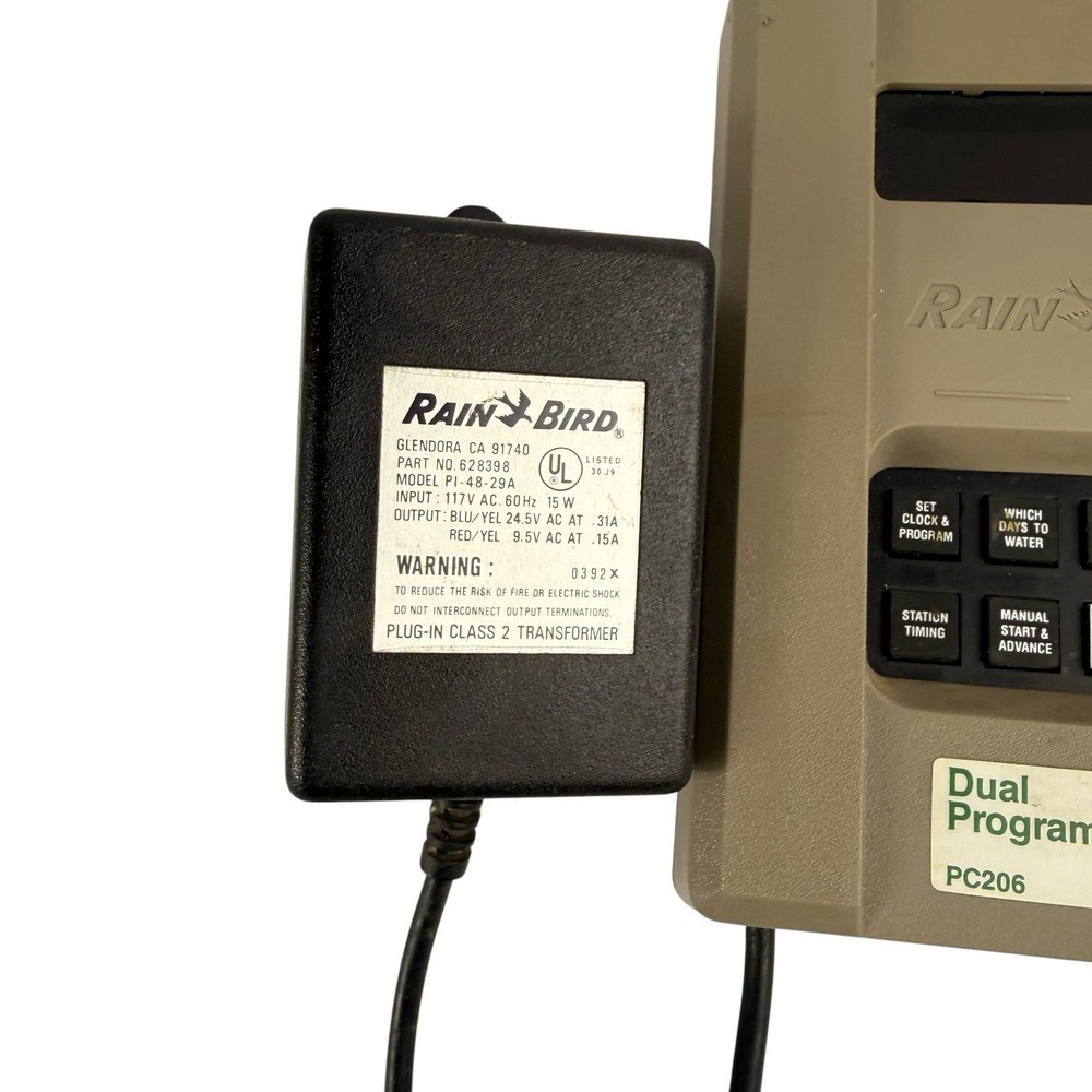 Rain Bird 6 Station Dual Program Digital Sprinkler Timer PC206 Instructions