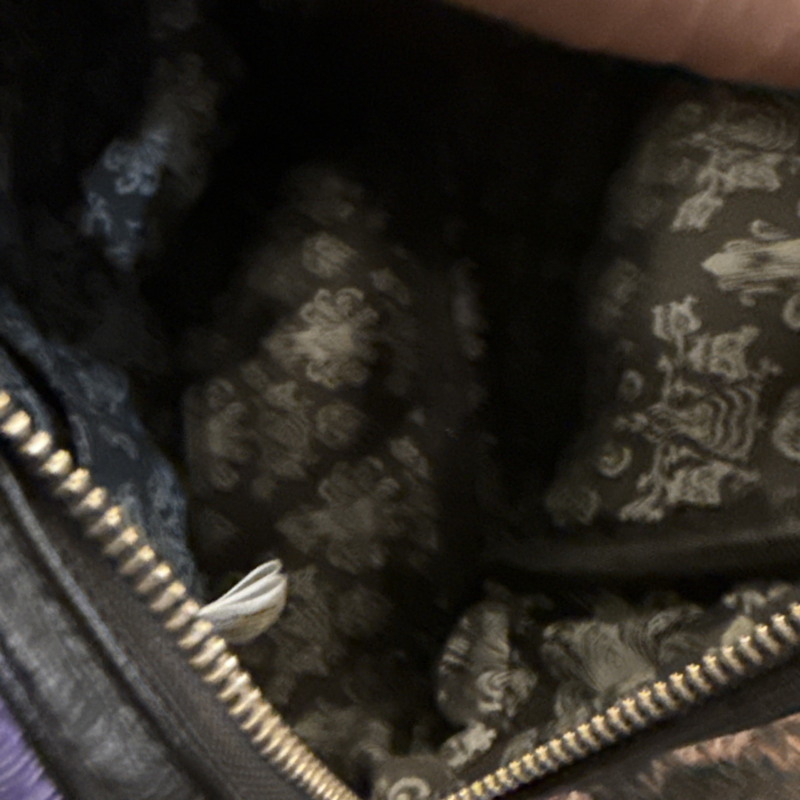 Disney Parks Loungefly Haunted Mansion Purple Black Wallpaper Mini Backpack RARE