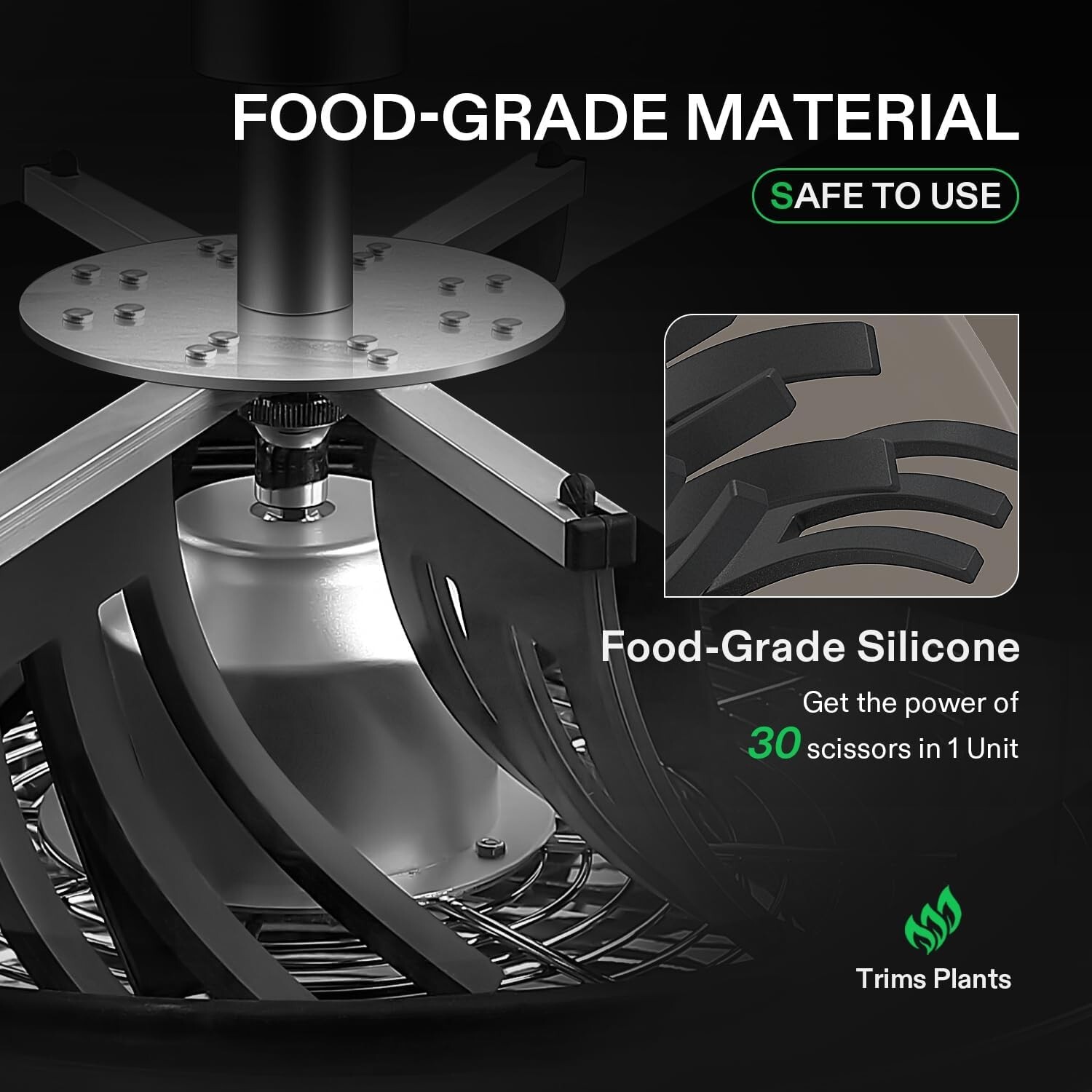 VIVOSUN 16 in Bud Leaf Bowl TrimmerClear Visibility Dome,Stainless Steel Blades