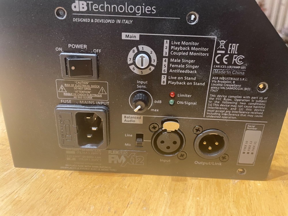 db technologies flexsys fmx 12 replacement amplifier