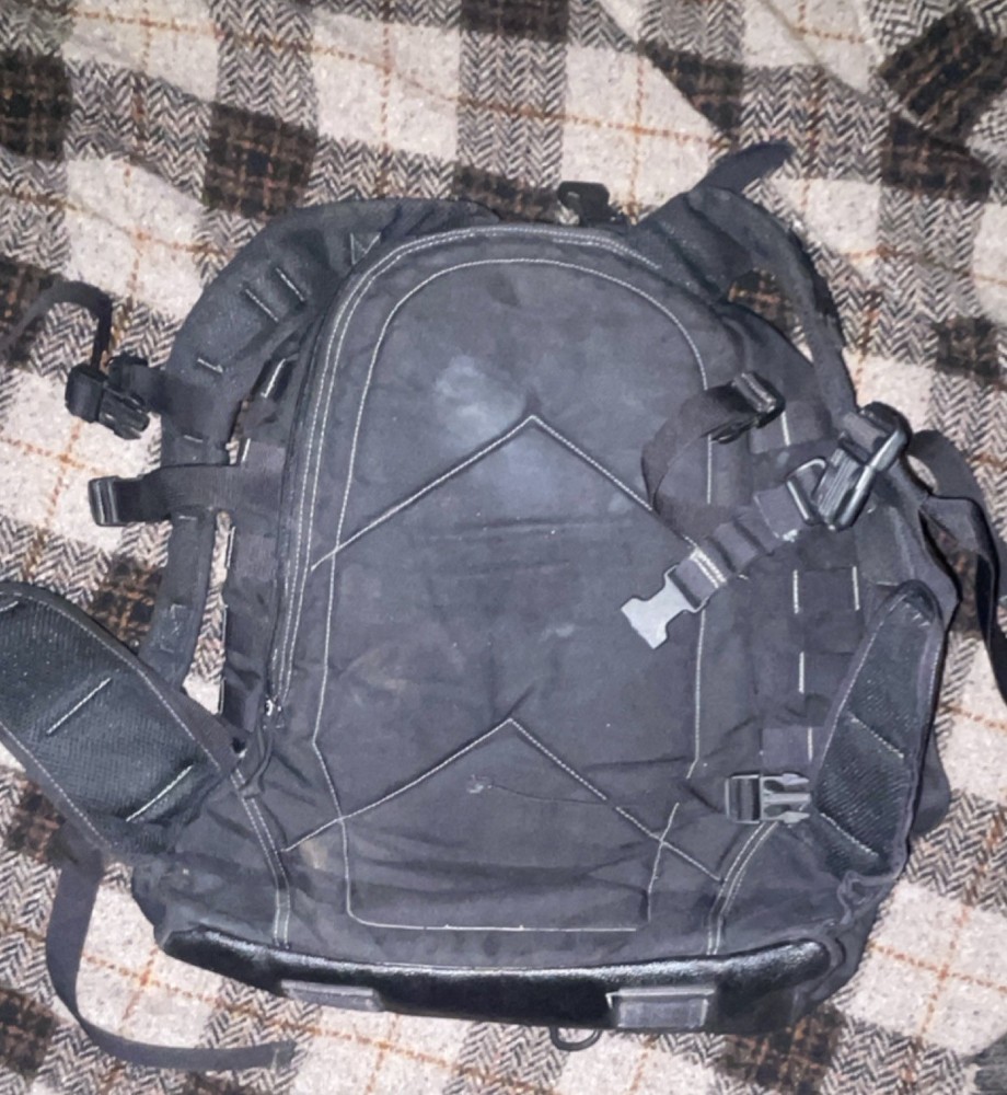 Maxpedition Tactical Backpack Black Nylon MOLLE Padded Straps
