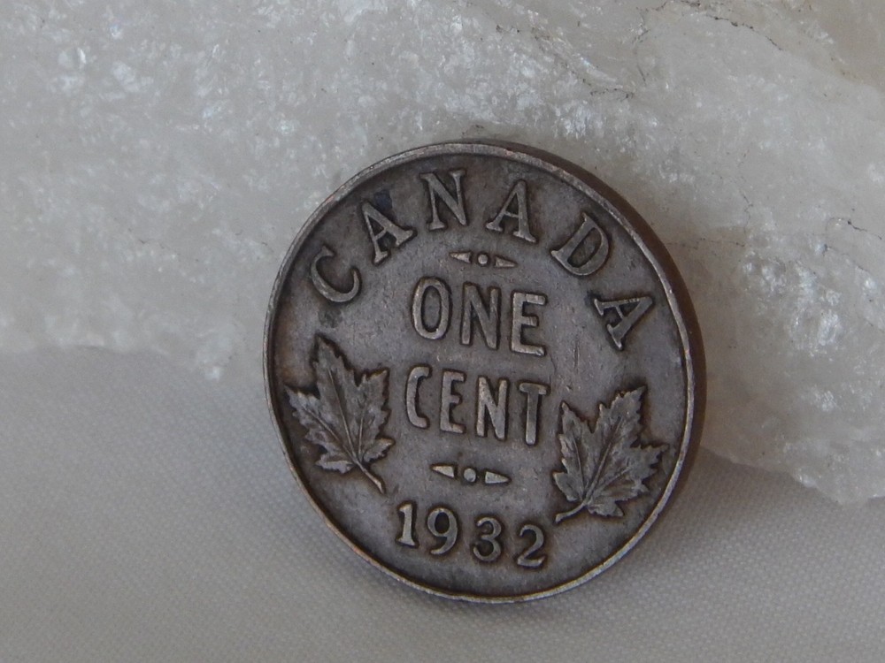 1932 Canada 1 Cent Penny Coin