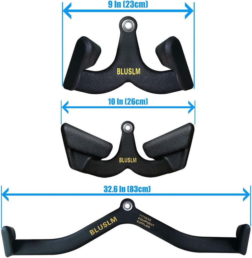 LAT Pull Down Bar for Cable Machine, Pulldown Attachments T V 3PIECES