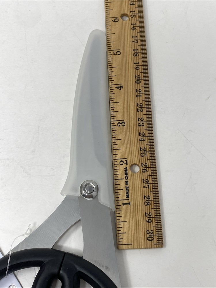 KitchenAid Bent Shears With Offset Blades Black Handles Protective Sheath NEW