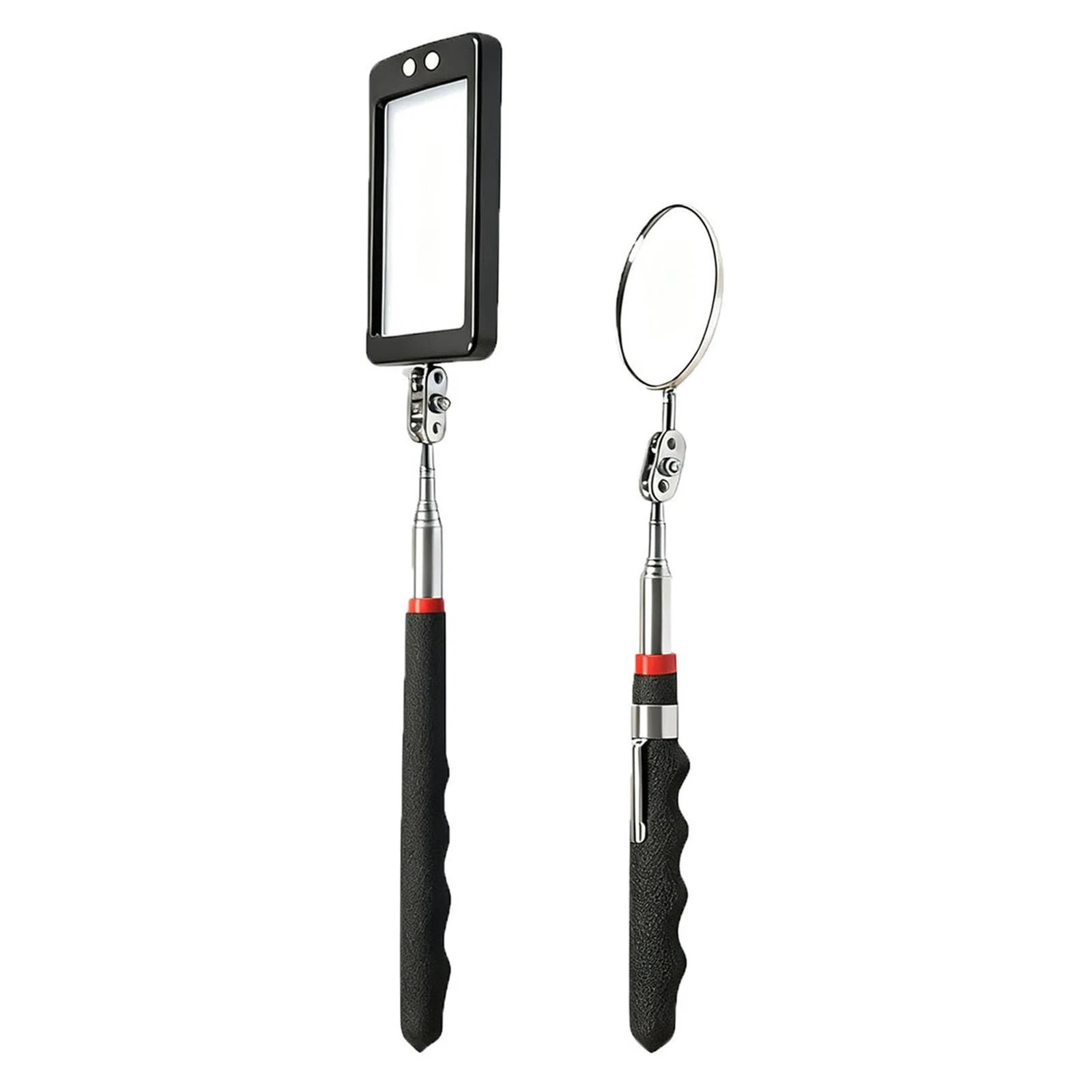 Telescoping Magnet Pickup Tool Stick & 8 lb LED Light Grabber and 360° Reflector