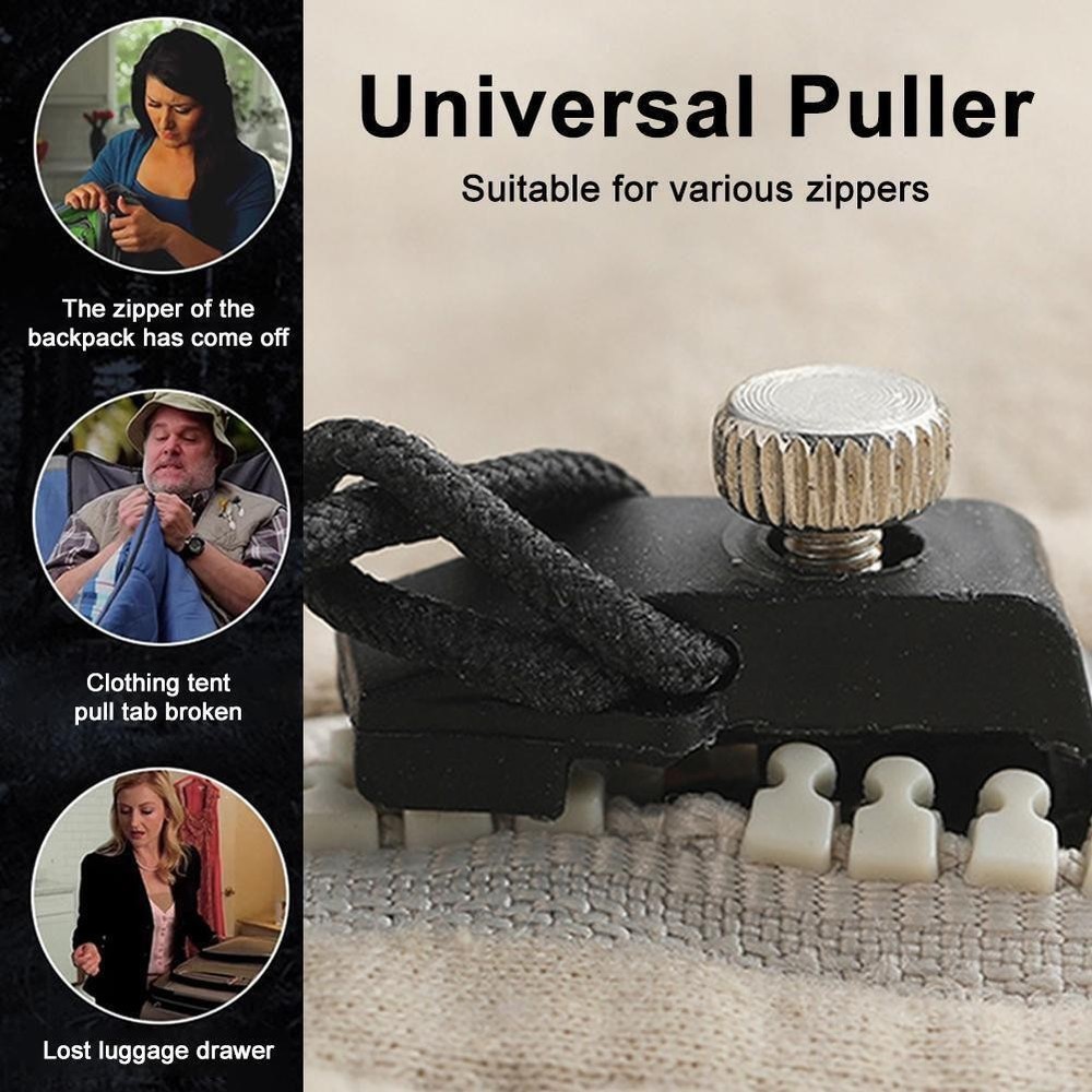 5Pcs Universal Zipper Repairer,Universal Mini Adjustable Zipper Restorer