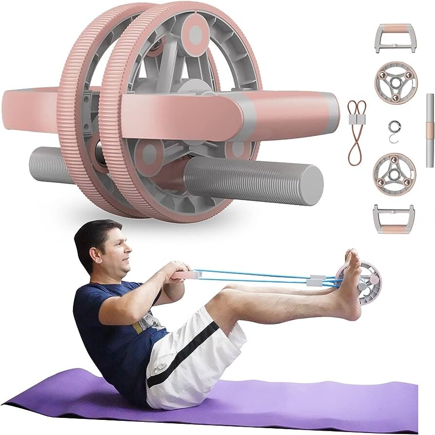Elevens Ab Roller Wheel for Training Abdomen & Core Strength, 14-in-1 Exercise E