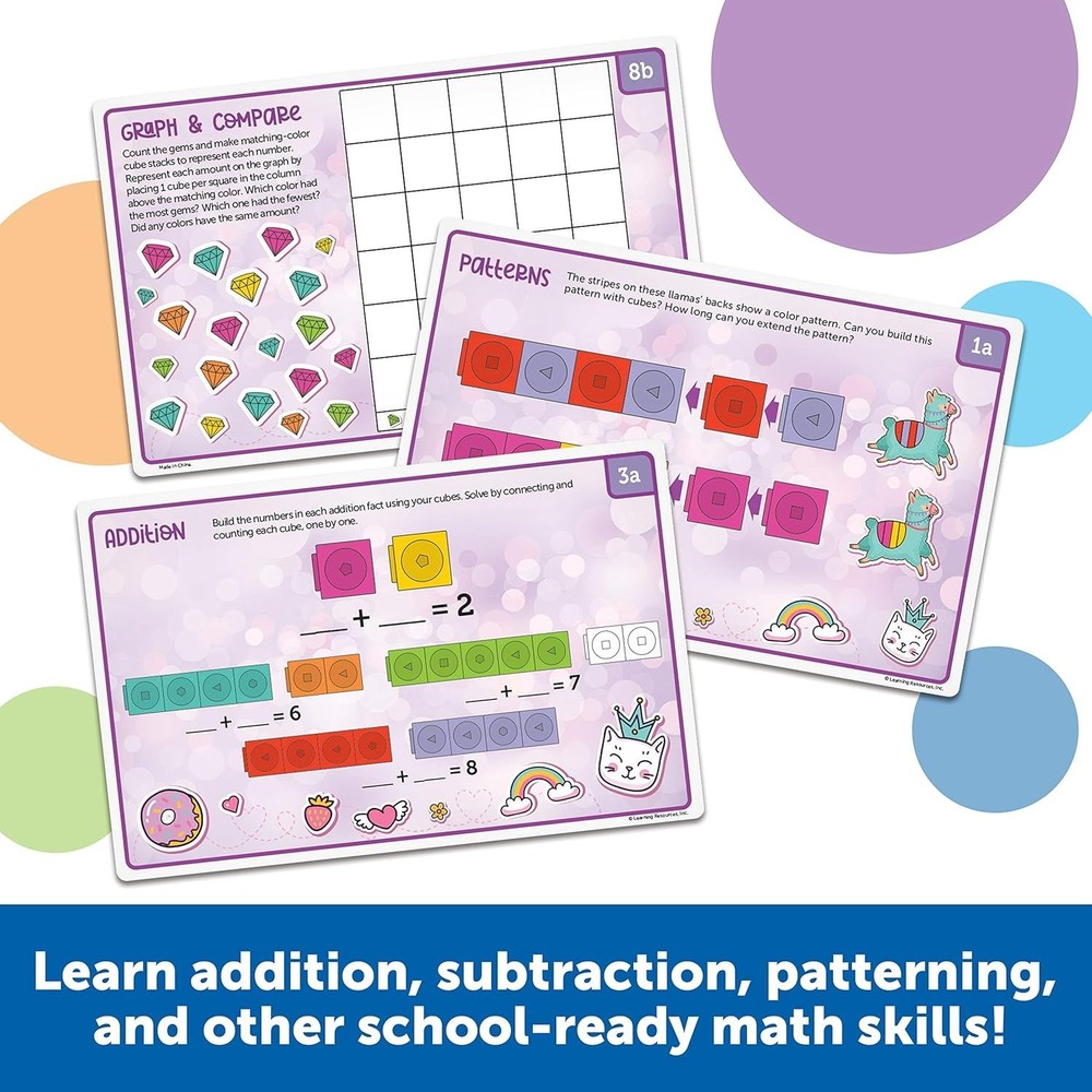 MathLink Cubes Kindergarten Math Activity Set Mathtastics! - Classroom Must H...