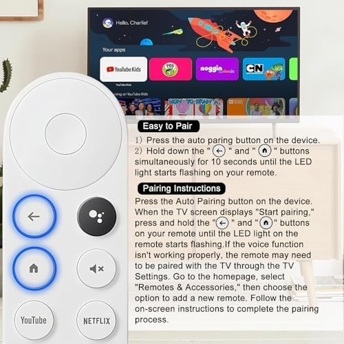 New Replacement For Chromecast With Google TV Voice Bluetooth IR Remote Control*