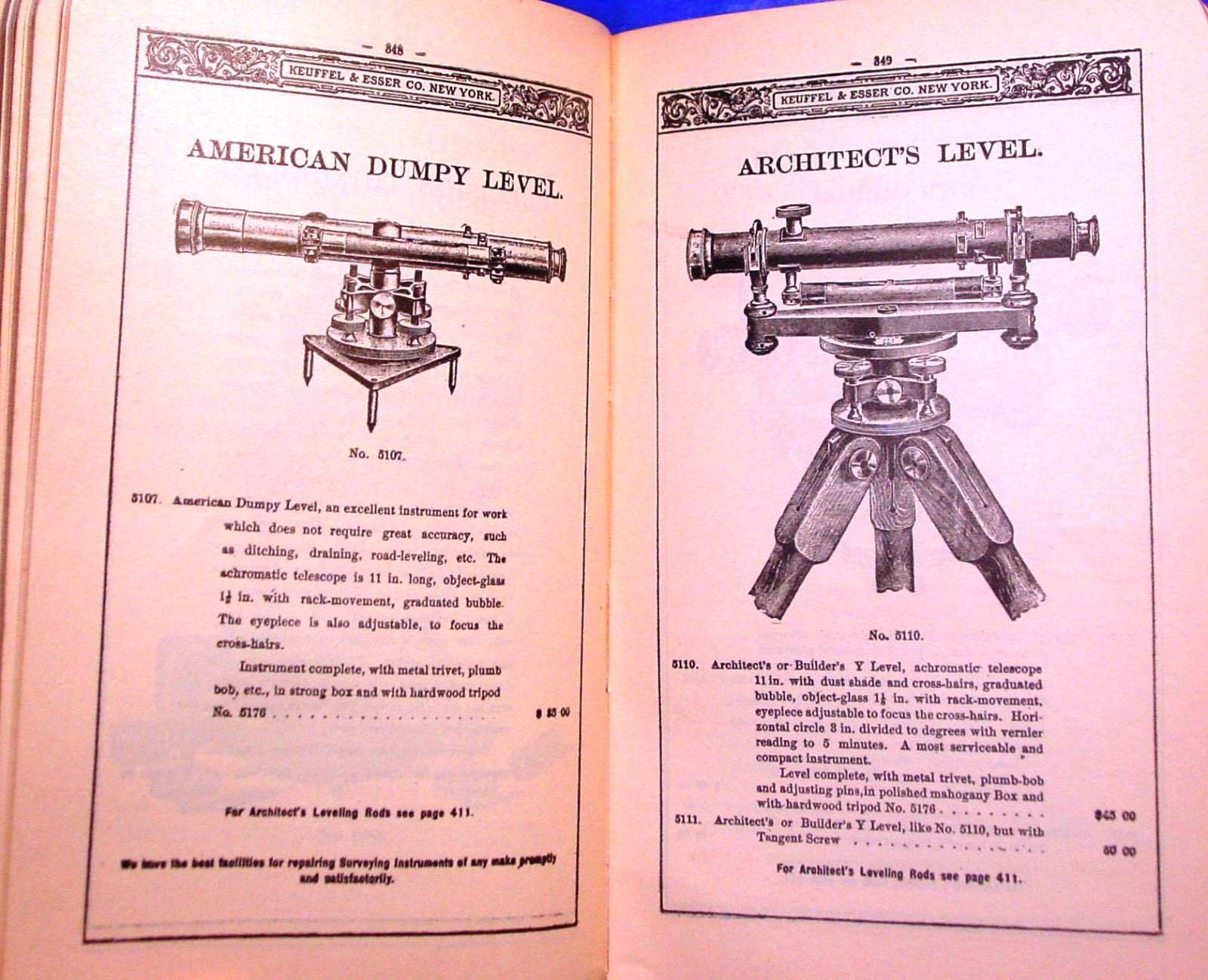 1901 Keuffel Esser Surveying & Drafting Insts. Catalog