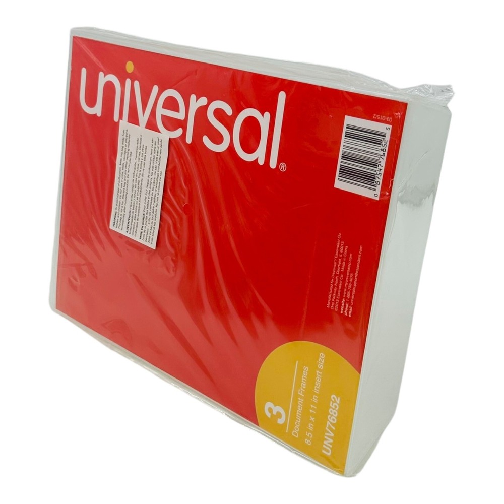 12 Frames Universal 8.5" x 11" Clear L Style Freestanding Document Frame