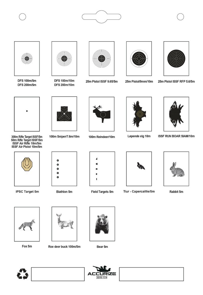 Front target for Accurize shooting system