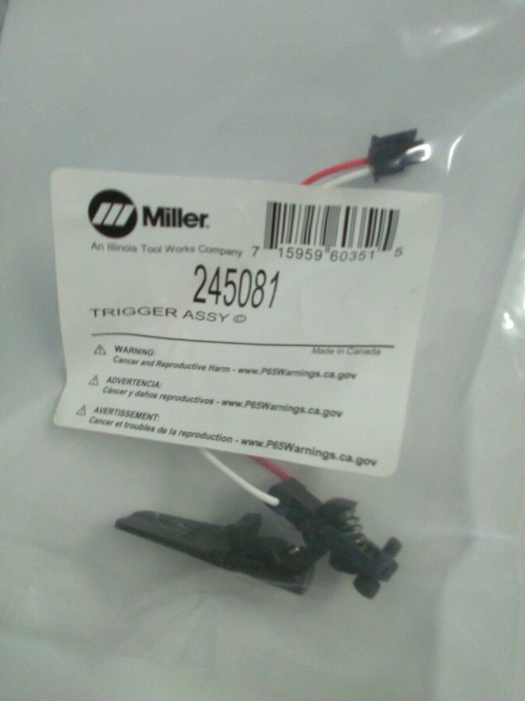 Miller 245081 Trigger Assembly Aluma Pro (Molded)