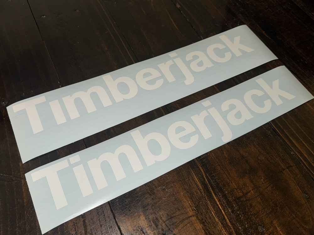Timberjack Replacement Decals (2 - 18” & 2-6”) skidder logging STICKER Skidder
