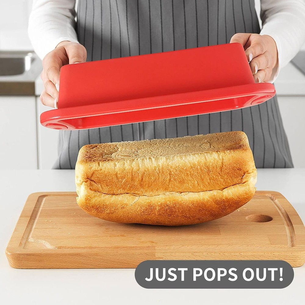 5-Piece Silicone Baking Pans Sets - Nonstick Silicone Bakeware Set with Bread...