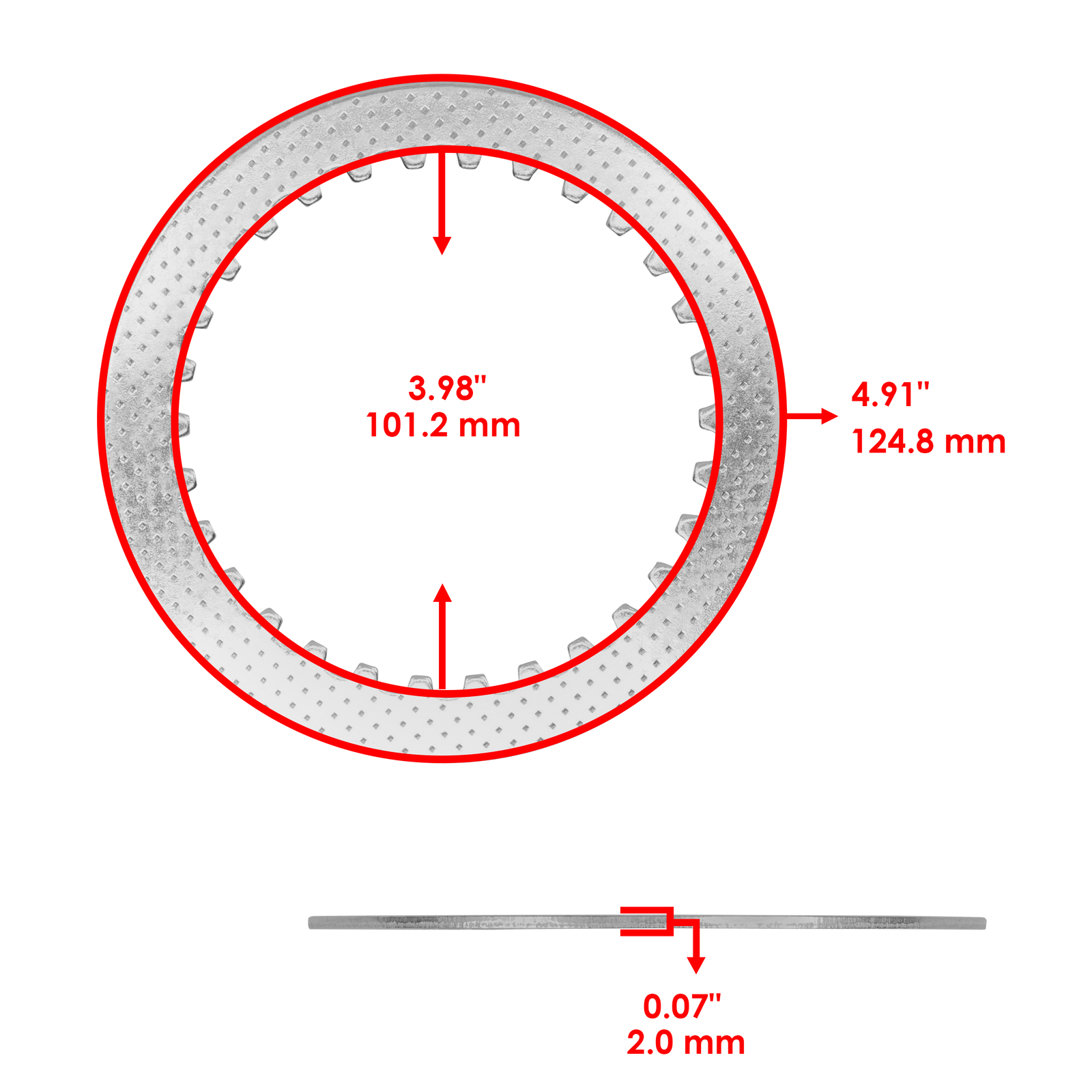 Clutch Friction Steel Plates Kit for Kawasaki Ninja 400 EX400 ABS 2018 - 2023