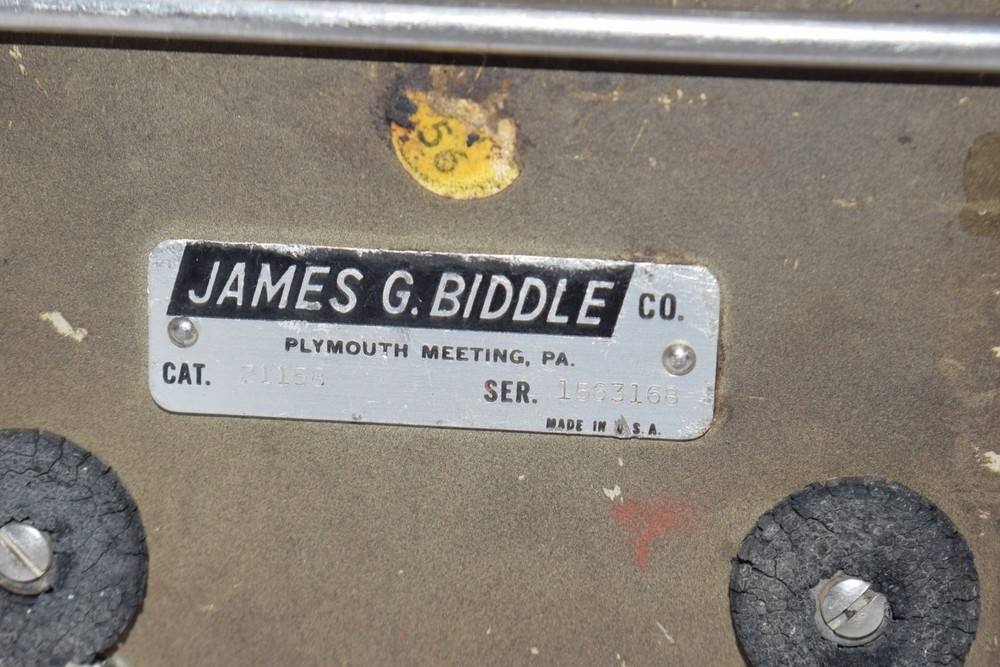 BIDDLE Megger 21158 MEGOHMMETER 0-20k