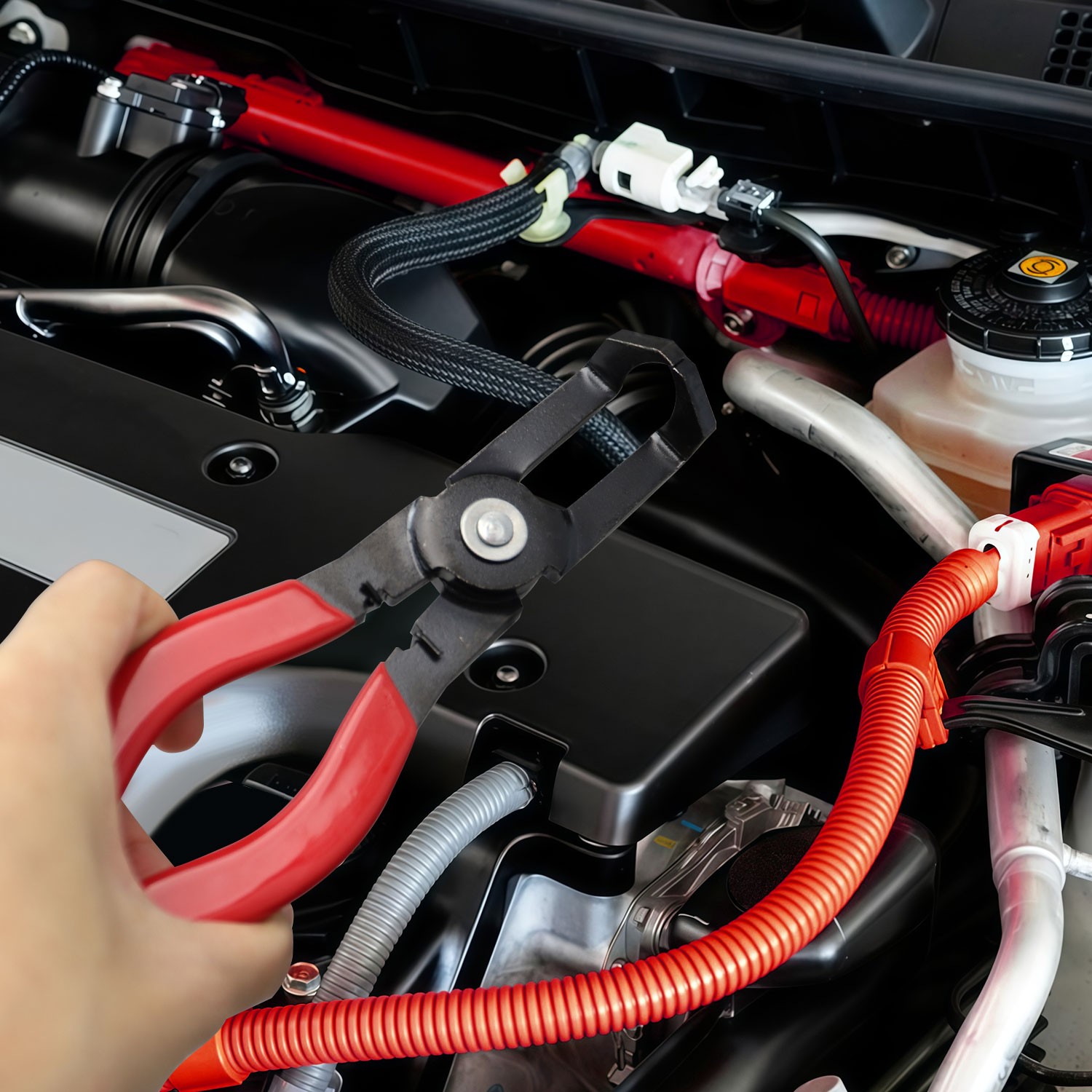 4Pcs Hose Clamp Pliers Remover Kit Water Pipe Fuel Spring Removal Tool Pipe Clip