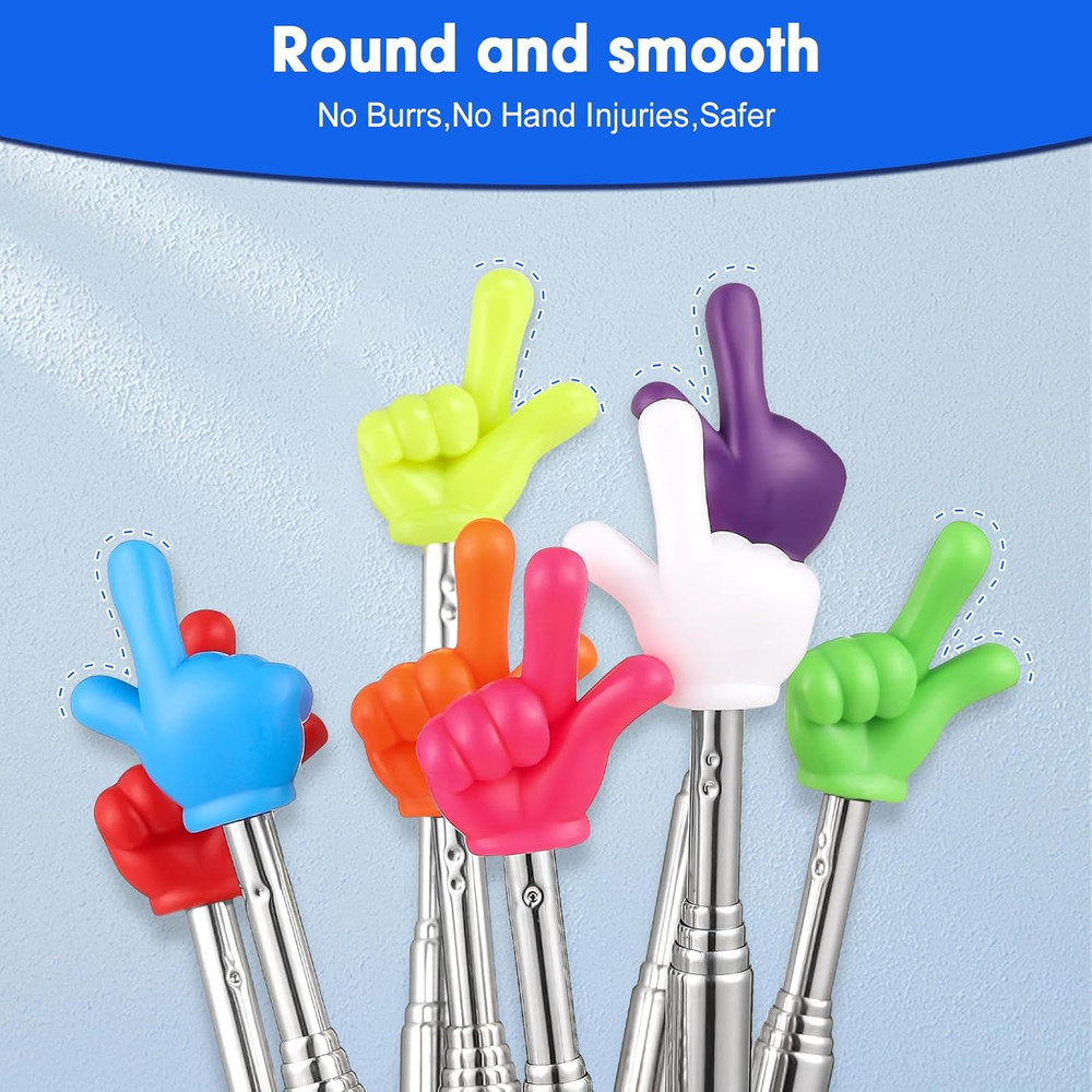 3 Pcs Pointer Finger Stick, Multipurpose Teacher Pointer Stick, Extendable Class