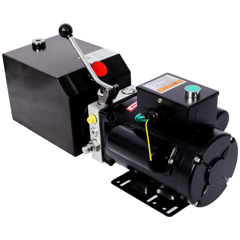 6 Quart Hydraulic Power Unit AC 110V Single Acting Dump Trailer for 2/4Post Lift