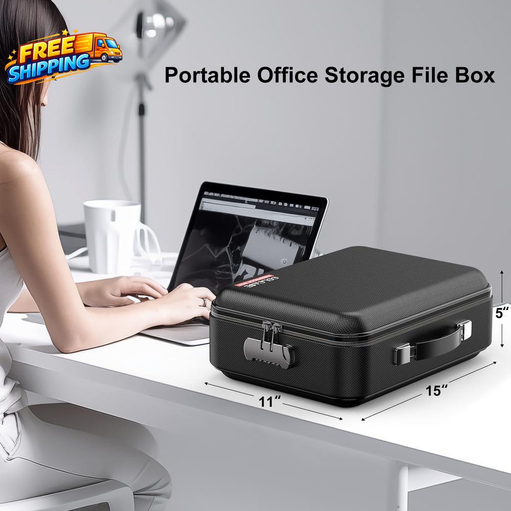 Fireproof Document Box with Lock Hard Fireproof Waterproof Box Creative Hard