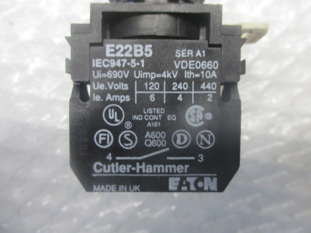EATON E22B5 SER.A1 SELECTOR SWITCH NSNP