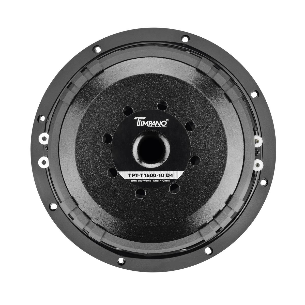 2x Timpano 10" Car Audio Subwoofer 1500 Watts T1500-10 Dual 4 Ohms Daily Banger