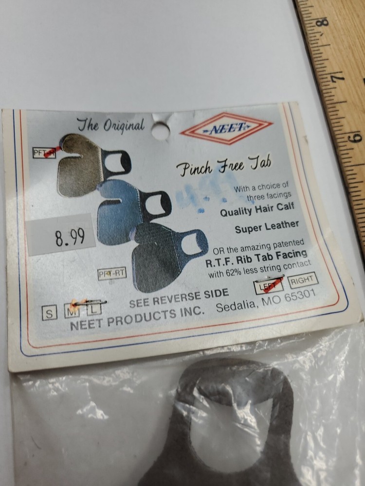 Neet Pinch Free Tab Bowstring Release - Calf Brown Size Medium Left Hand