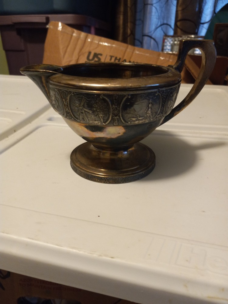 Dutchhardt model#3812 Antique silver Creamer Server Bernsrd, Rice & Sons