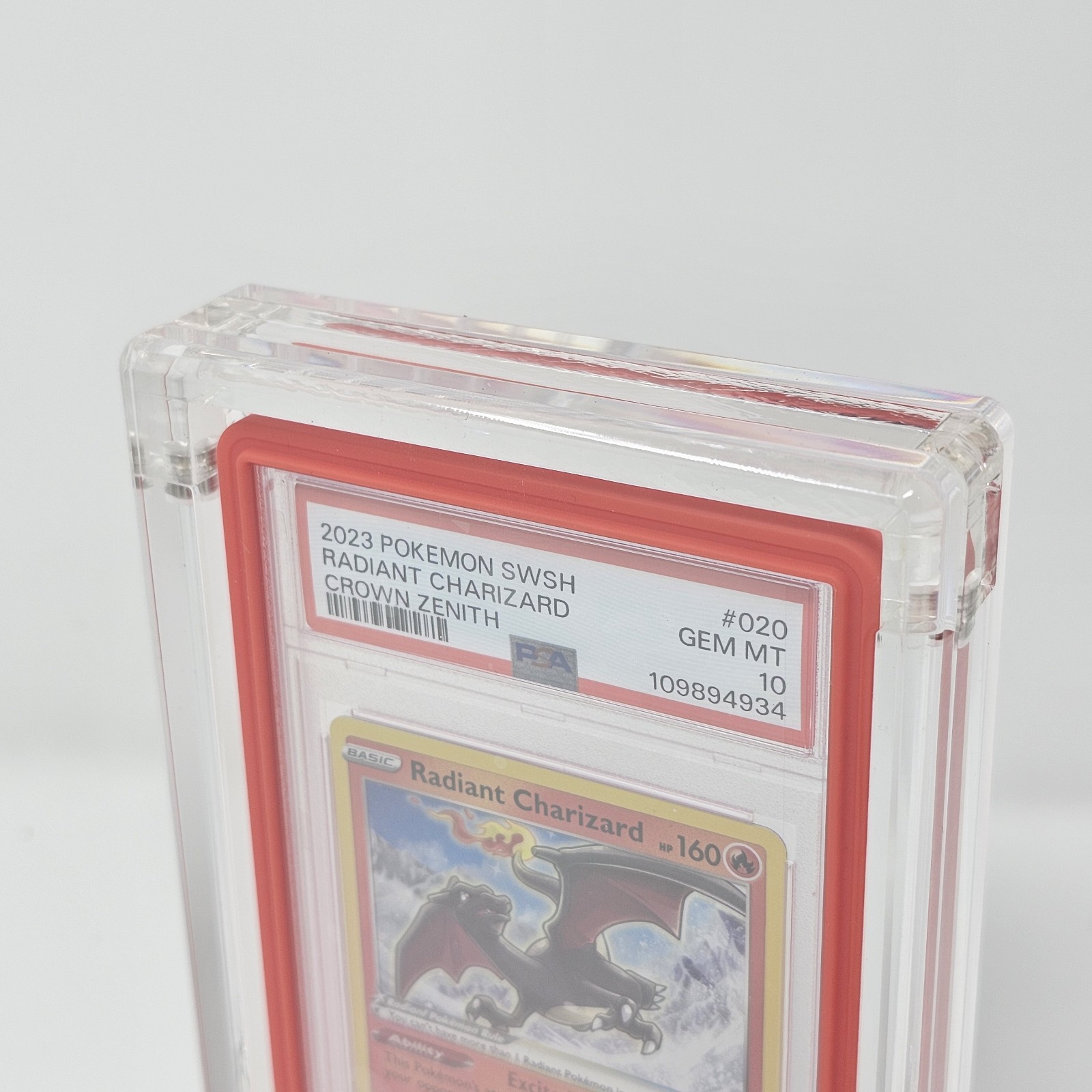 PSA Acrylic Magnetic Phantom Display Case With Graded Guard / Bumper Installed