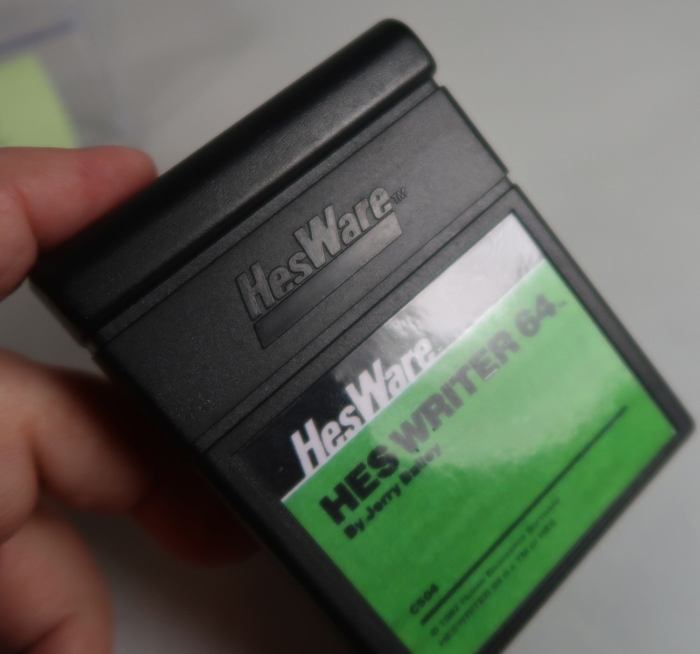 Commodore 64: HES Writer 64 (HesWare) Word Processing Cartridge - Tested & WORKS