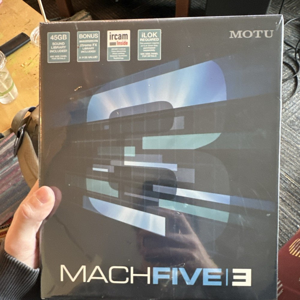 MOTU MachFive 3 Version 3.2.1 Production Software DVD Mac Windows 45GB Library