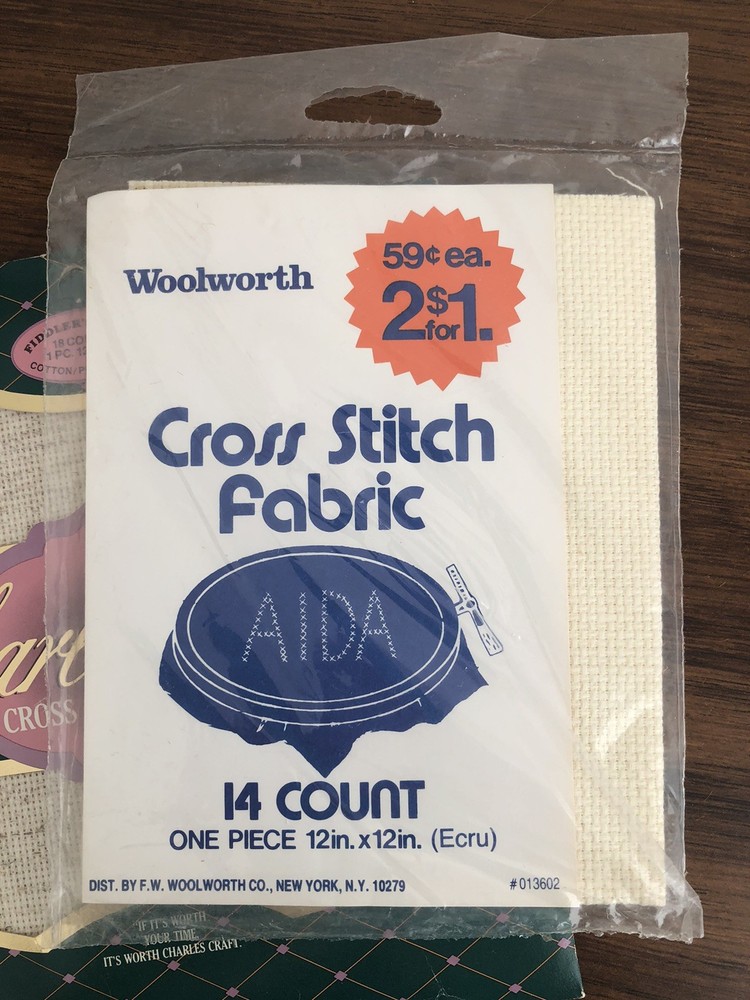 Cross Stitch Fabric Lot