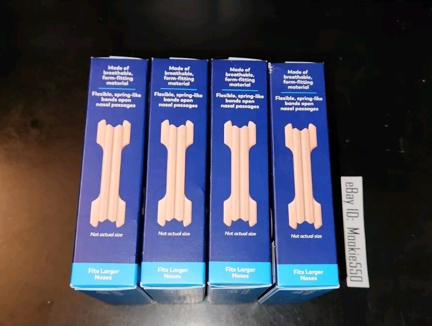 EXP 04/2028+ (120ct) 4 Box 30ea Breathe Right ORIGINAL LARGE TAN Nasal Strips