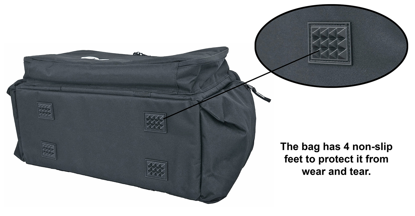 Rockville UT-BAG10 Padded DJ Cable/Utility Bag w/removable Dividers+YKK Zippers