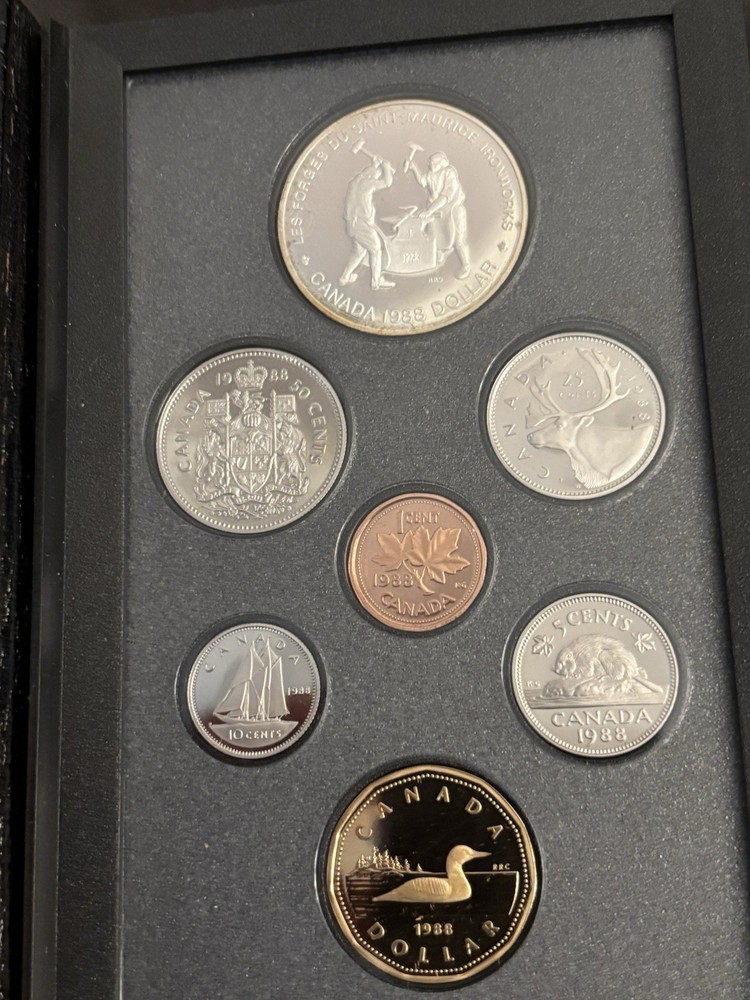 1988 CANADA PROOF SET with SILVER DOLLAR