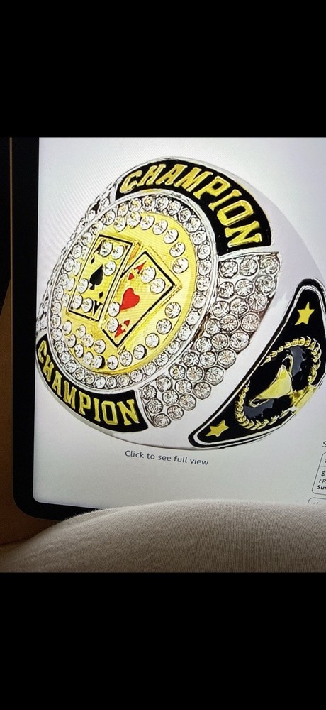 CHAMPION POKER RING SIZE 10